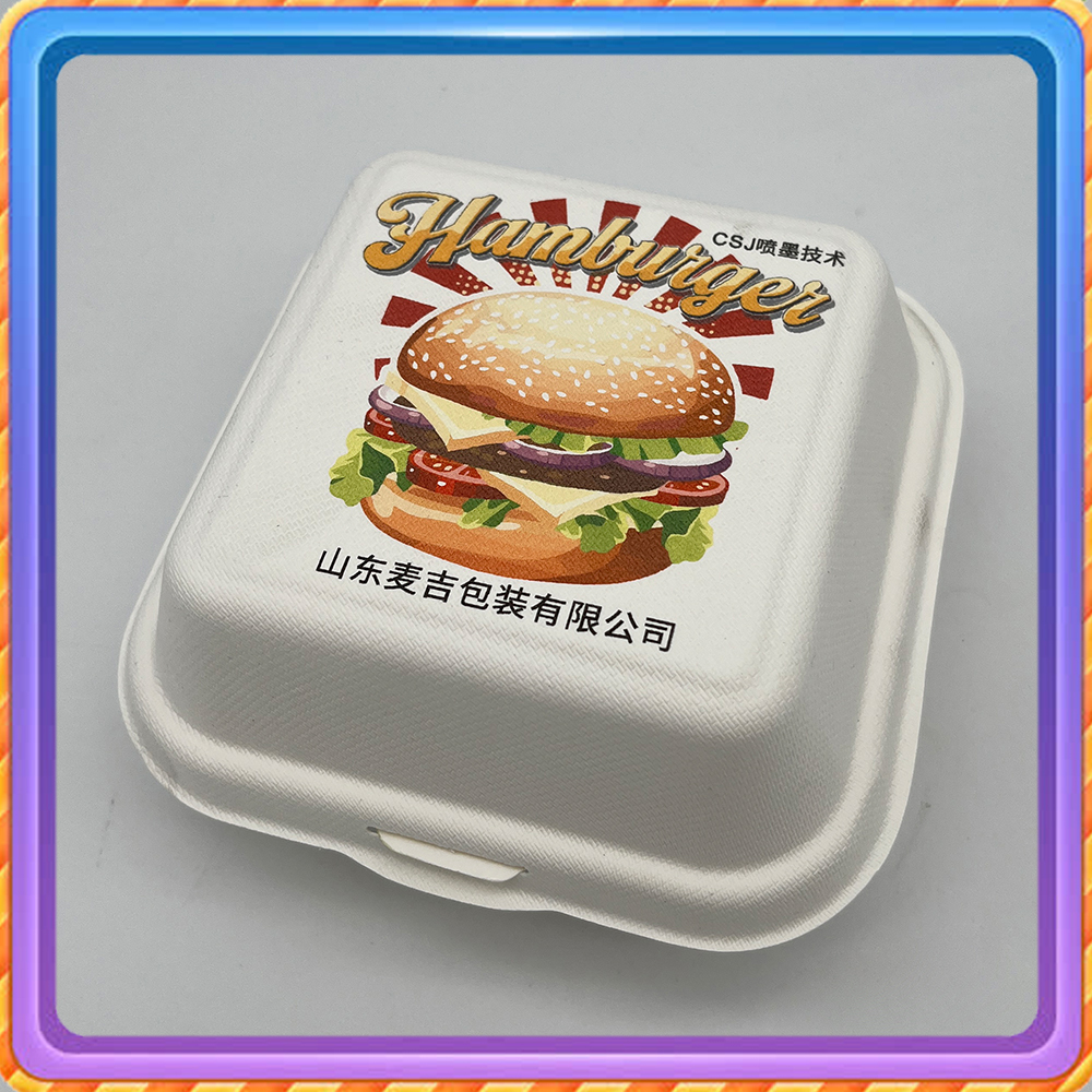 Color digital printing on pulp lunch boxes